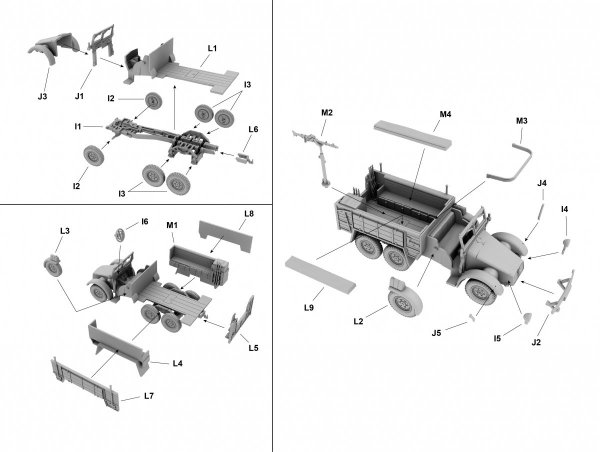 First to Fight PL058 Samochód ciężarowy Krupp Protze Kfz. 70 (1:72)