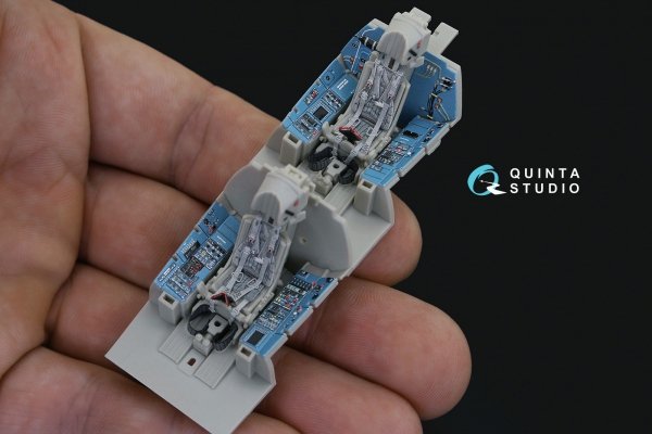 Quinta Studio QD48188 Su-30SM 3D-Printed coloured Interior on decal paper (for KittyHawk kit) 1/48