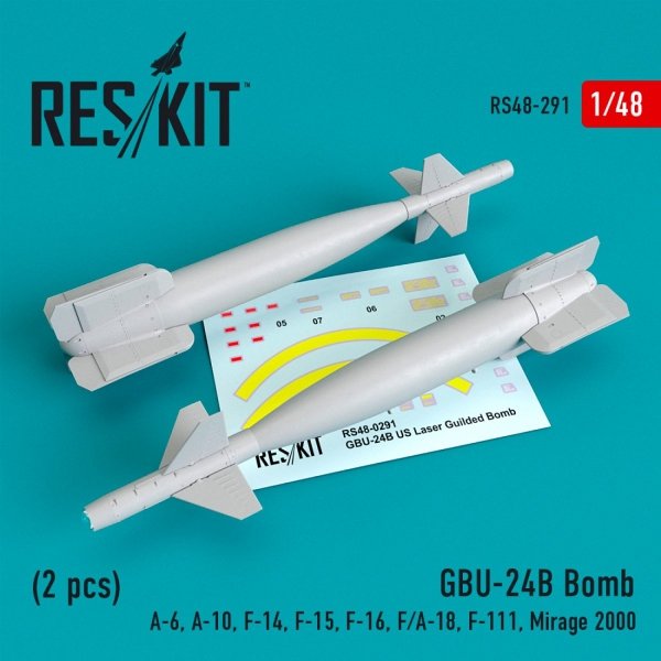 RESKIT RS48-0291 GBU-24B BOMBS (2 PCS) 1/48