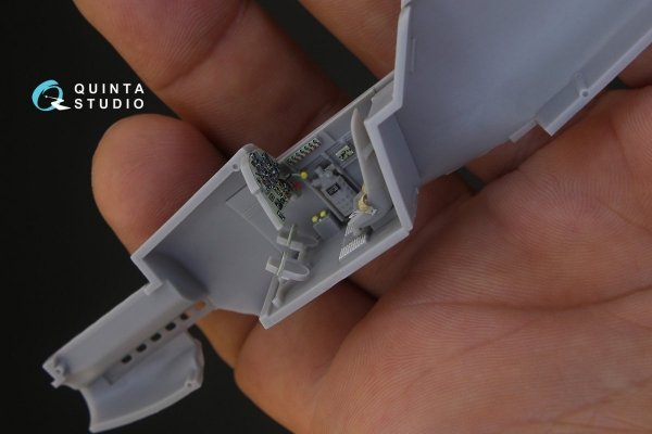 Quinta Studio QD48105 Bf 109C/D 3D-Printed &amp; coloured Interior on decal paper (for Modelsvit kit) 1/48
