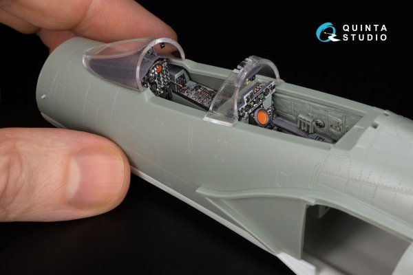Quinta Studio QDS+48490 F-4S Phantom II 3D-Printed &amp; coloured Interior on decal paper (Academy) (Small version) (with 3D-printed resin parts) 1/48