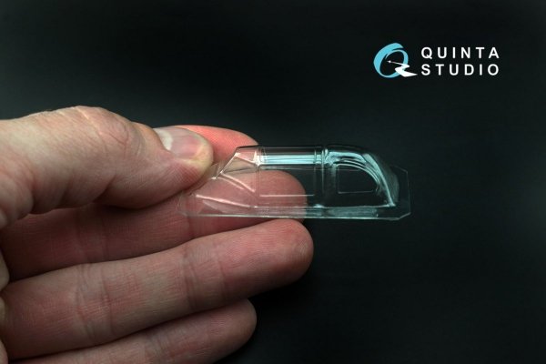 Quinta Studio QC48005-S La-5 vacuformed clear canopy 1 pcs (for Zvezda kit) 1/48
