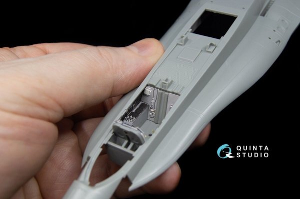 Quinta Studio QD48040 F/A-18С (late) 3D-Printed &amp; coloured Interior on decal paper (for Kinetic) 1/48