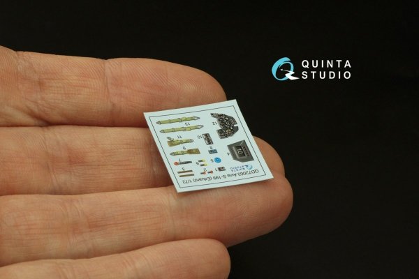 Quinta Studio QD72063 Avia S-199 3D-Printed &amp; coloured Interior on decal paper (Eduard) 1/72