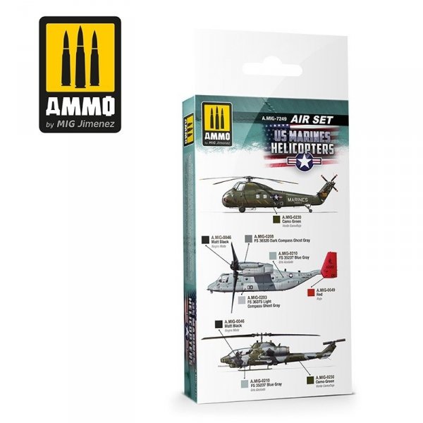 AMMO of Mig Jimenez 7249 US Marines Helicopters Set 6x17ml
