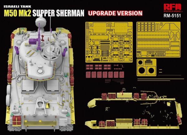 Rye Field Model 5151 M50 Mk2 Super Sherman Upgrade Version 1/35