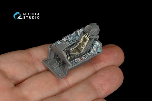 Quinta Studio QD48148 Su-27 3D-Printed &amp; coloured Interior on decal paper (for GWH kit) 1/48