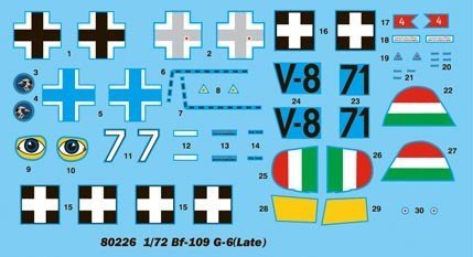 Hobby Boss 80226 Bf109 G-6 (late) (1:72)