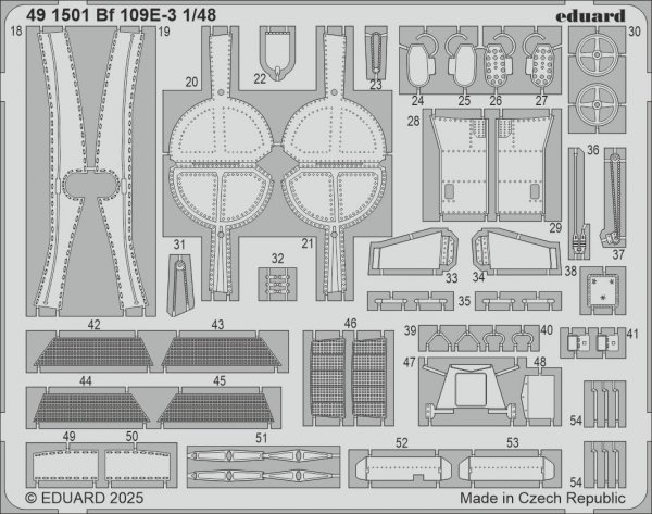 Eduard 491501 Bf 109E-3 Hobby Boss 1/48