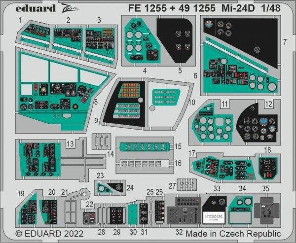 Eduard BIG49323 Mi-24D TRUMPETER 1/48