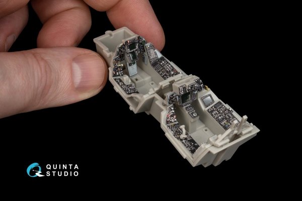 Quinta Studio QD48231 F-14A Late 3D-Printed &amp; coloured Interior on decal paper (for Tamiya kit) 1/48