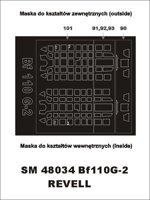 Montex SM48034 Me-110 G-2 REVELL