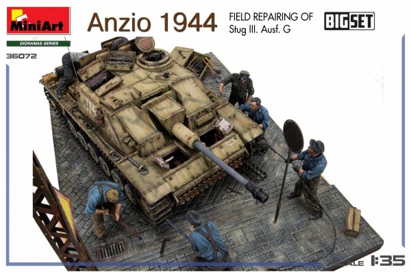 MiniArt 36072 Anzio 1944. Field Repairing of Stug III. Ausf. G. BIG SET 1/35
