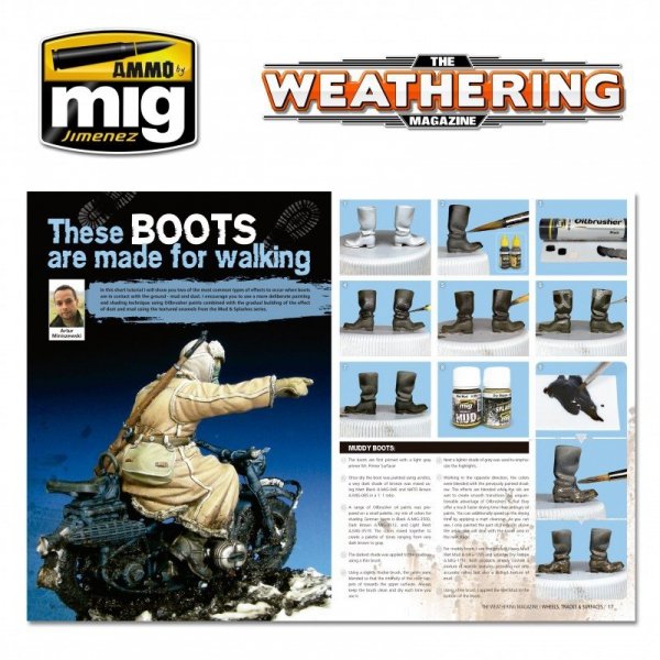 AMMO of Mig Jimenez 4524PL TWM Issue 25 WHEELS, TRACKS &amp; SURFACES Polska wersja językowa
