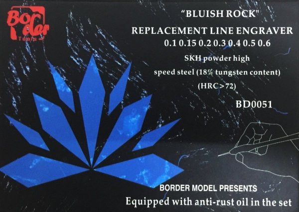 Border Model BD0051 Replacement Line Engraver - SET Blue