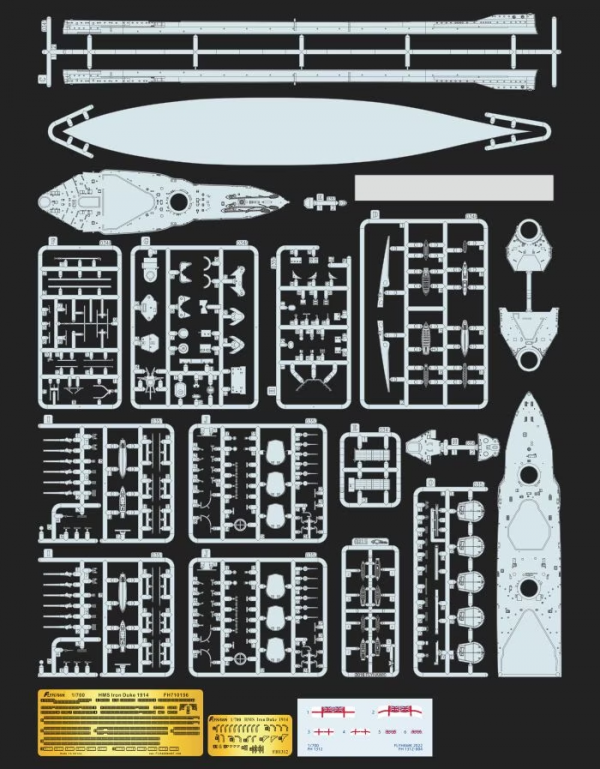 FlyHawk Model FH1312 HMS Iron Duke 1914 1/700