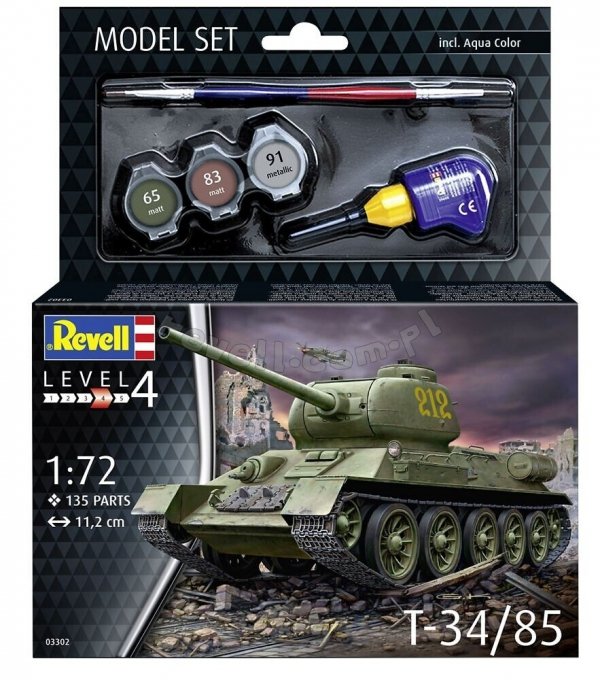 Revell 63302 T-34/85 - model set 1/72