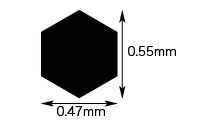 Hasegawa PA43 Modeling Mesh Hexagon-Large