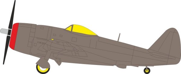 Eduard EX1162 P-47M TFace Paint Mask Set for MINIART 1/48
