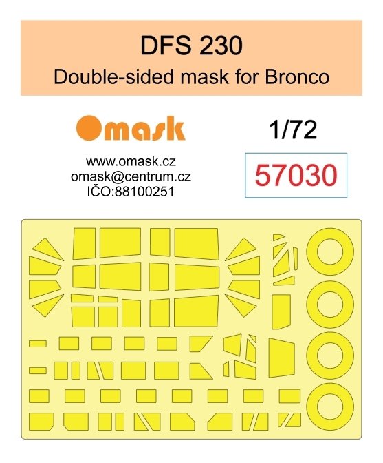 Omask 57030 DFS 230 double-sided mask (for Bronco) 1/72