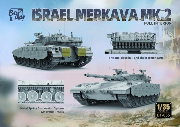 Border Model BT-055 Israel Merkava Mk.2 W/ Full Interior &amp; Workable Tracks 1/35