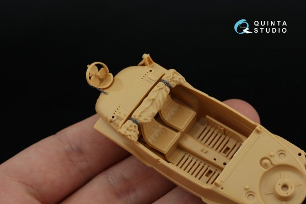 Quinta Studio QDS-48553 Schwimmwagen type 166 3D-Printed &amp; coloured Interior on decal paper (Tamiya) (small version) 1/48