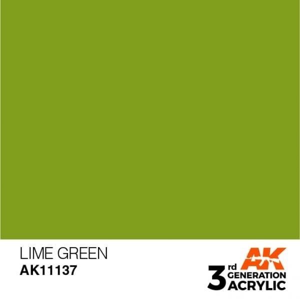 AK Interactive AK11137 LIME GREEN – STANDARD 17ml