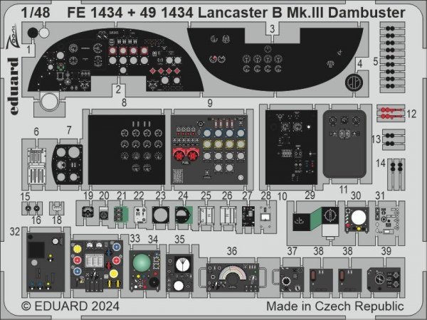 Eduard BIG49412 Lancaster B Mk. III Dambuster PART I HONG KONG MODELS 1/48