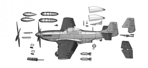 Arma Hobby 70070 P-51D Mustang 1/72