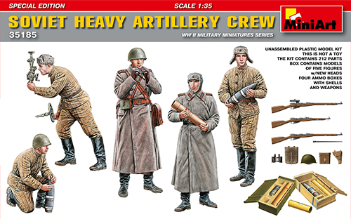 MiniArt 35185 SOVIET HEAVY ARTILLERY CREW (1:35)