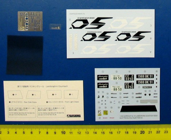 Aoshima 01155 LAMBORGHINI COUNTACH 5000 QUATTROVALVOLE INJECTION Ver(Overseas) 1/24