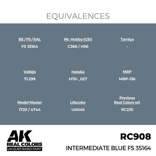 AK Interactive RC908 Intermediate Blue FS 35164 17 ml