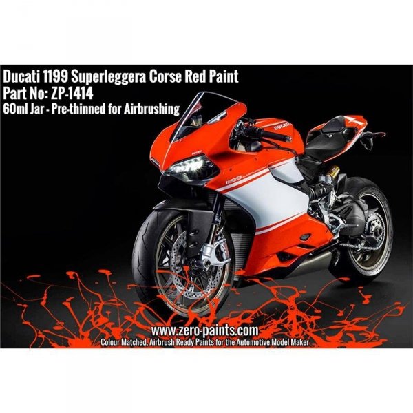 Zero Paints ZP-1414 Ducati 1199 Superleggera Corsa Red 60ml