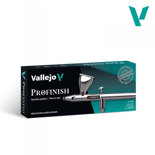 Vallejo 90002 Profinish - Aerograf Gravity System 2 in 1 - 0.2 / 0.3