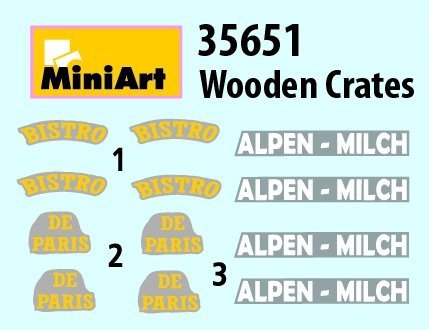 MiniArt 35651 WOODEN CRATES 1/35