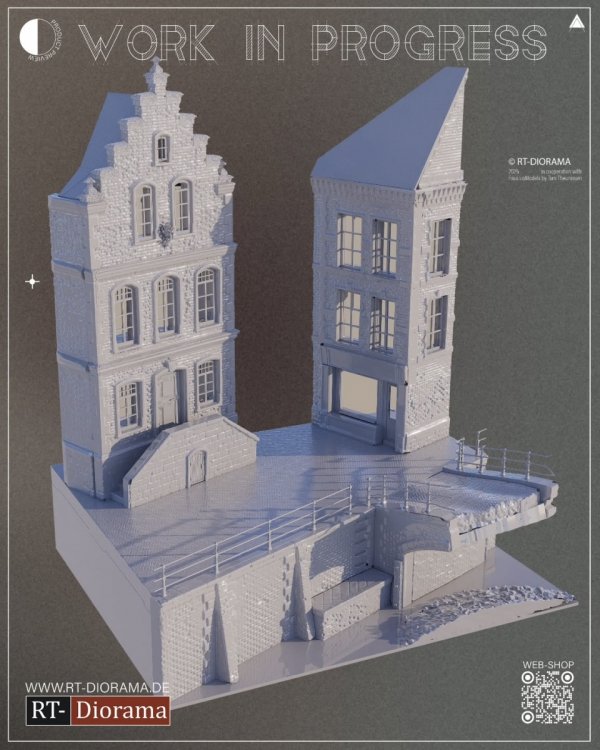 RT-Diorama 35056 “Collapsed Bridge” Netherlands - Diorama Base 1/35