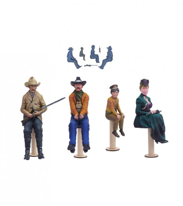 ARTESANIA LATINA 20345F Metalowe Figurki Wild West 4 szt - 1/12