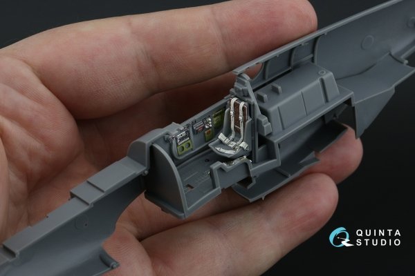 Quinta Studio QD48481 P-51B/C (Early) 3D-Printed coloured Interior on decal paper (Tamiya) 1/48