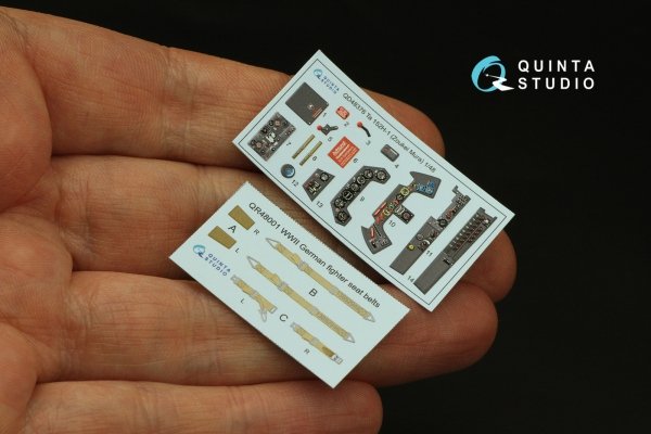 Quinta Studio QD48376 Ta 152H 3D-Printed &amp; coloured Interior on decal paper (Zoukei Mura) 1/48