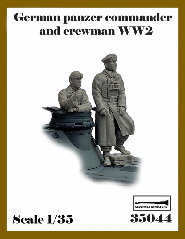 Ardennes Miniature 35044 GERMAN PANZER COMM. AND CREWMAN WW2 1/35