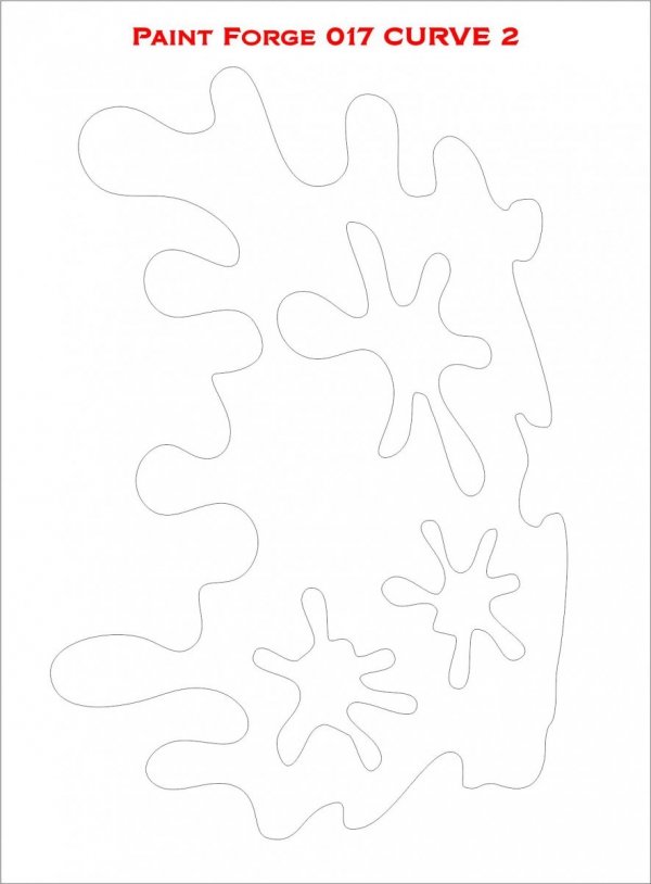 Paint Forge PFST017L STENCIL - CURVE 2