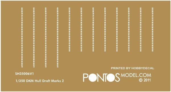 Pontos 35033F1 ADMIRAL GRAF SPEE 1939 Detail Up Set 1/350