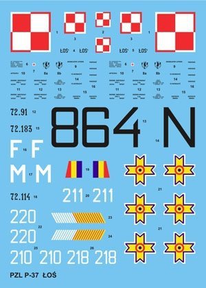 Techmod 48066 - PZL-37 Łoś (1:48)