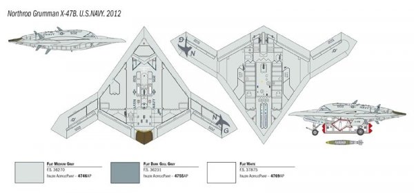 Italeri 1421 X-47B 1/72
