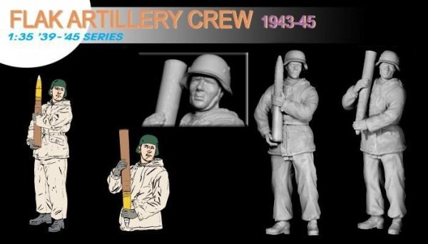 Dragon 6275 Flak Artillery Crew(Winter1943-45) (1:35)