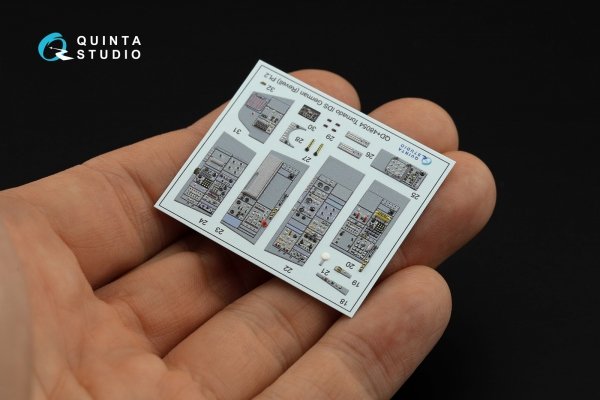 Quinta Studio QDS+48054 Tornado IDS German 3D-Printed &amp; coloured Interior on decal paper (Revell) (small version) (with 3D-printed resin parts) 1/48