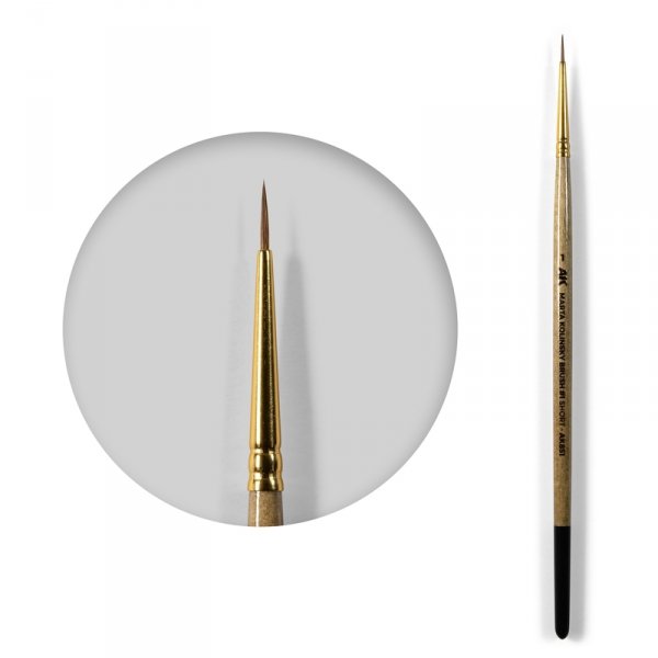 AK Interactive AK851 MARTA KOLINSKY BRUSH #1 SHORT