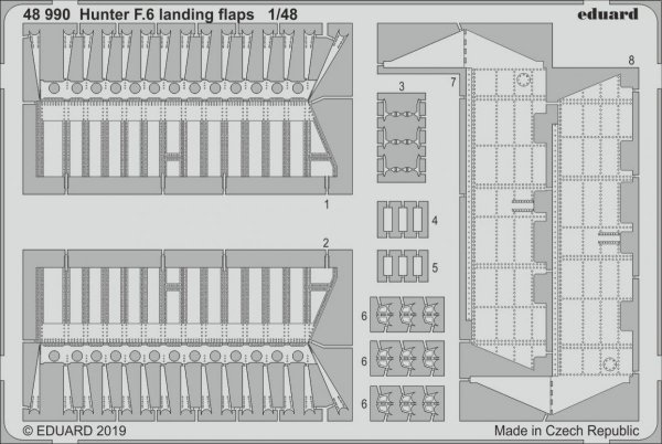 Eduard 48990 Hunter F.6 landing flaps 1/48 AIRFIX