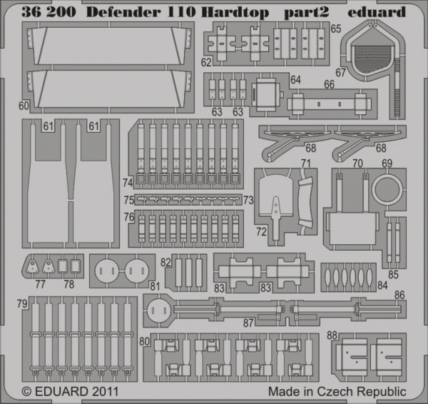 Eduard 36200 Defender 110 hardtop 1/35 Hobby Boss