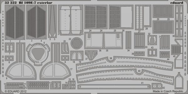 Eduard 32322 Bf 109E-7 exterior 1/32 Trumpeter